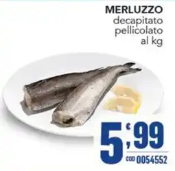 Gruppo di Palo Merluzzo decapitato pellicolato offerta
