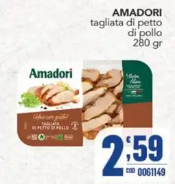 Gruppo di Palo Amadori tagliata di petto di pollo offerta