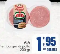 Gruppo di Palo AIA hamburger di pollo offerta