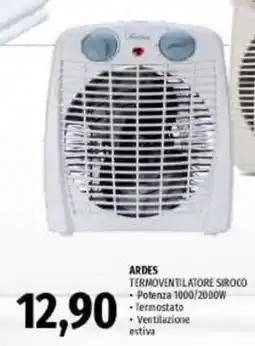 Emi Supermercati Ardes termoventilatore siroco offerta