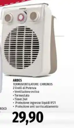 Emi Supermercati Ardes termoventilatore chronos offerta