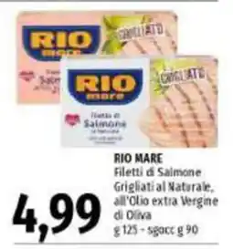 Emi Supermercati Rio Mare Filetti di Salmone Grigliati al Naturale offerta