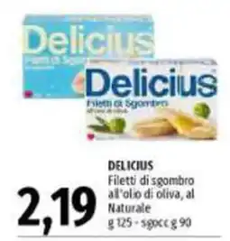Emi Supermercati Delicius Filetti di sgombro offerta