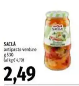 Emi Supermercati Sacla antipasto verdure offerta