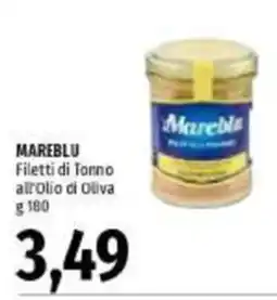 Emi Supermercati Mareblu Filetti di Tonno all'Olio di Oliva offerta