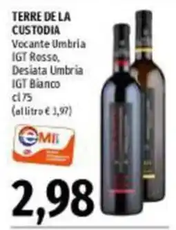 Emi Supermercati Terre de la Custodia offerta