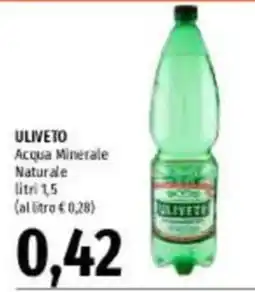 Emi Supermercati Acqua Minerale Naturale Uliveto offerta