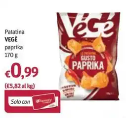 Futura Supermercati Patatina VEGÈ paprika offerta
