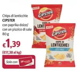 Futura Supermercati Chips di lenticchie CIPSTER offerta