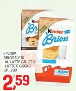 Carni e Affini Supermercati Kinder Brioss offerta