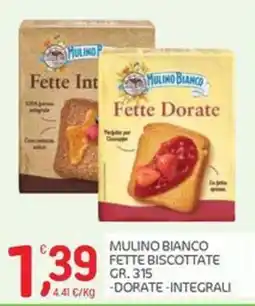 Carni e Affini Supermercati Mulino Bianco fette biscottate offerta