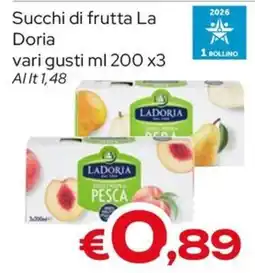 MAX Supermercati Succhi di frutta La Doria offerta