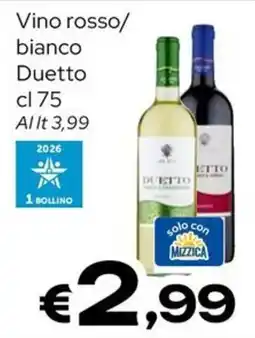 MAX Supermercati Vino rosso/bianco Duetto offerta