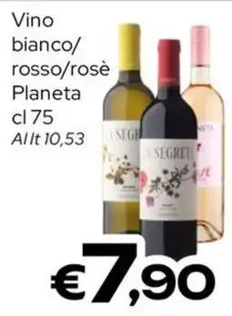 MAX Supermercati Vino bianco/rosso/rosè Planeta offerta