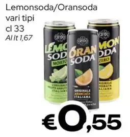 MAX Supermercati Lemonsoda/Oransoda offerta