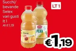 MAX Supermercati Succhi bevande Selex vari gusti offerta