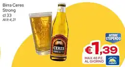 MAX Supermercati Birra Ceres Strong offerta