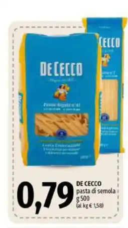 Emi Supermercati De Cecco pasta di semola offerta