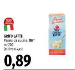 Emi Supermercati Grifo Latte Panna da cucina UHT offerta