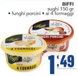 Gruppo di Palo Biffi sughi funghi porcini ai 4 formaggi offerta