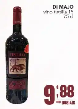 Gruppo di Palo Di Majò vino tintilia 15 offerta