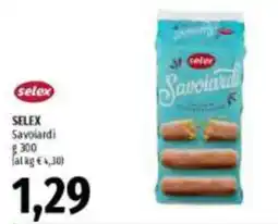 Emi Supermercati Selex Savoiardi offerta