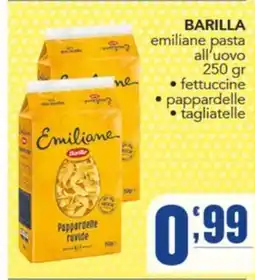 Gruppo di Palo Barilla Emiliane pasta all'uovo offerta