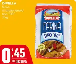 Gruppo di Palo Divella farina di grano tenero tipo "00" offerta