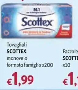 Futura Supermercati Tovaglioli Scottex monovelo offerta