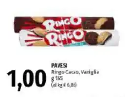 Emi Supermercati Pavesi Ringo Cacao, Vaniglia offerta