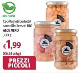 Futura Supermercati Ceci/fagioli borlotti/cannellini lessati BIO ALCE NERO offerta