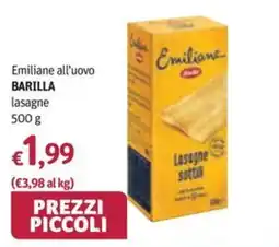 Futura Supermercati Emiliane all'uovo lasagne offerta