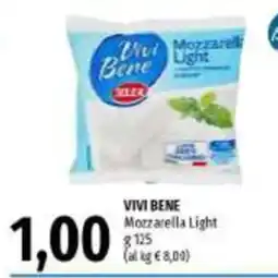 Emi Supermercati Vivi Bene Mozzarella Light offerta