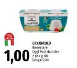 Emi Supermercati Granarolo Benessere Oggi Puoi ricottine offerta