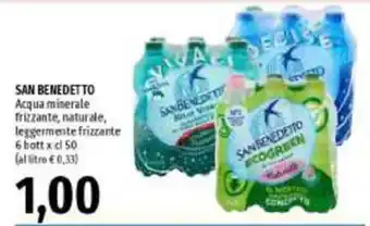 Acqua minerale frizzante, naturale, leggermente frizzante