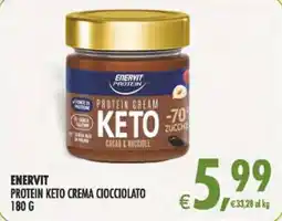 Deco Iperstore Enervit protein keto crema cioccolato offerta