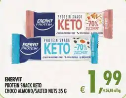 Deco Iperstore Enervit Protein Snack Keto Choco Almond/Salted Nuts offerta