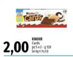 Emi Supermercati Kinder Cards offerta