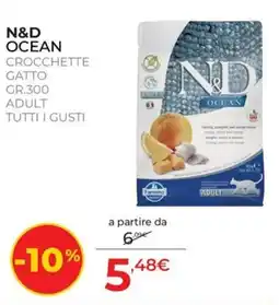 Arcaplanet N&D Ocean Crocchette Gatto Adult offerta