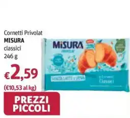 Futura Supermercati Cornetti Privolat MISURA classici offerta