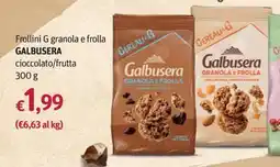 Futura Supermercati Galbusera Frollini G granola e frolla cioccolato/frutta offerta