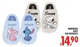 Deco Iperstore Pantofole Cozy vari personaggi offerta