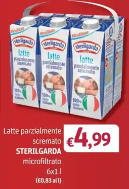 Futura Supermercati Latte parzialmente scremato Sterilgarda microfiltrato offerta