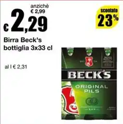 Sì con te Superstore Birra Beck's offerta