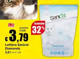 Sì con te Superstore Lettiera Sanicat Diamonds offerta