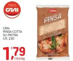 Carni e Affini Supermercati Crai pinsa cotta su pietra offerta