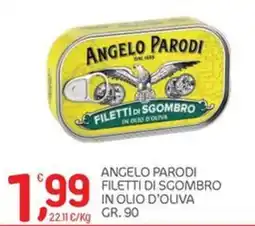 Carni e Affini Supermercati Angelo Parodi filetti di sgombro in olio d'oliva offerta
