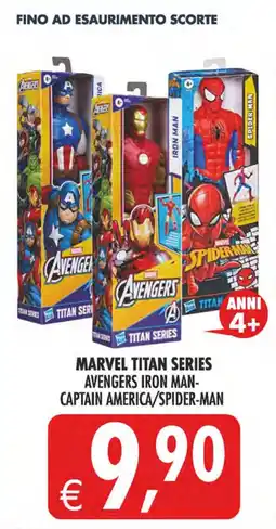 Deco Iperstore Marvel Titan Series Avengers Iron Man-Captain America/Spider-Man offerta