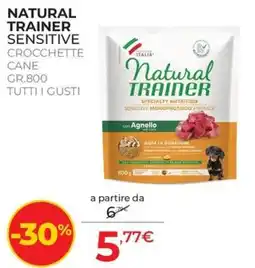 Arcaplanet Natural Trainer Sensitive Crocchette Cane offerta