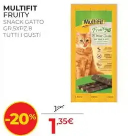 Arcaplanet Multifit Fruity Snack Gatto offerta